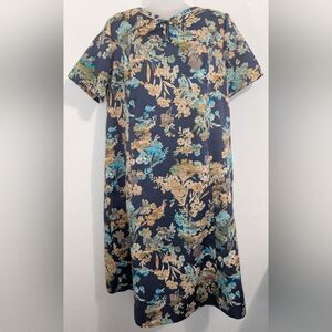 VTG A Mendel 60s 70s Floral Nap Maximalist 80s Fairy Whimsical Garden Dress O/S